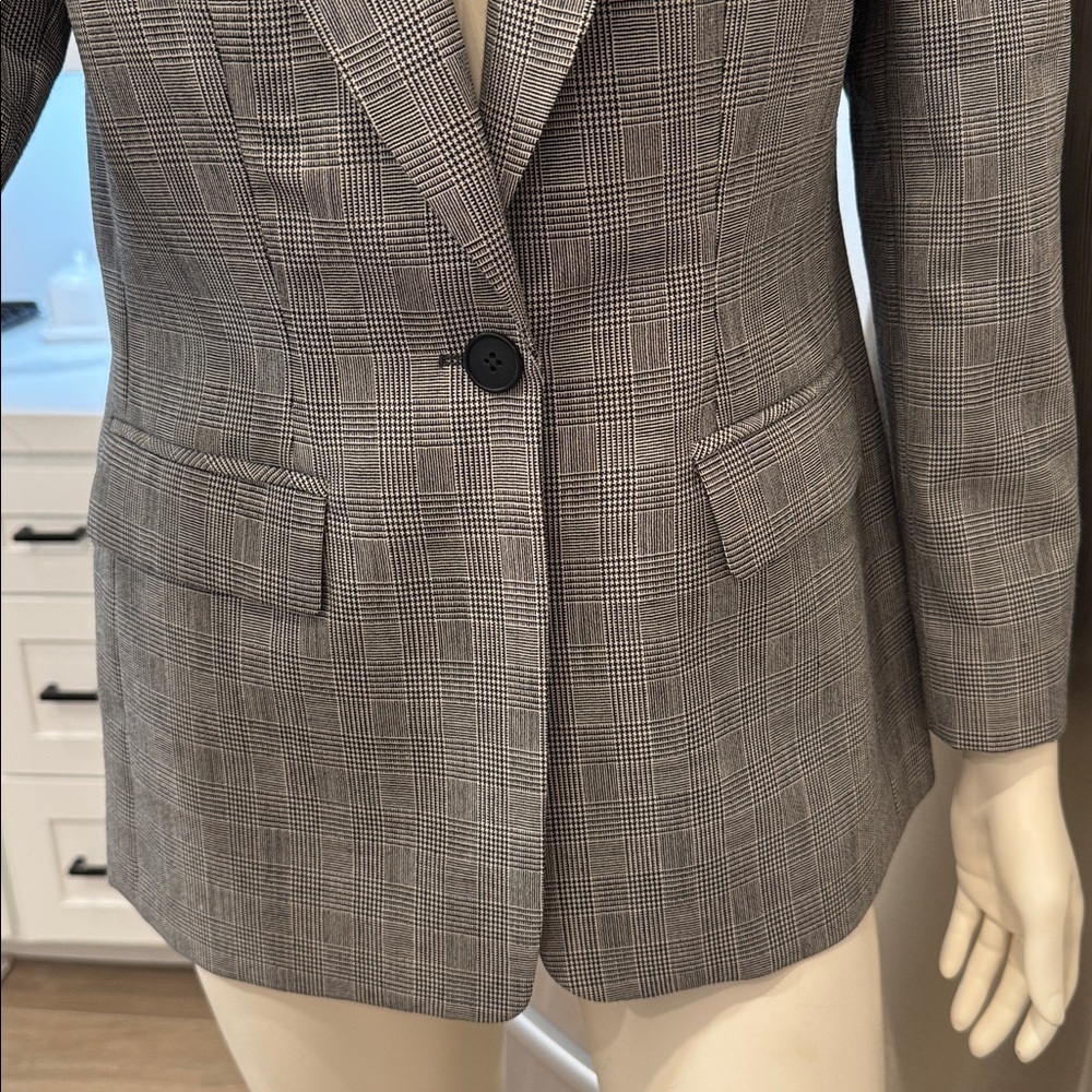 Pendleton Classic Gray Checkered Blazer Women’s S… - image 3